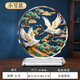 松鶴延年水晶擺件中式客廳桌面玄關(guān)送長(zhǎng)輩祝壽賀壽生日工藝禮品 松鶴（小號(hào)）水晶底座+禮盒