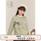 紫涵（ZIHAN）紫涵圓領(lǐng)針織開衫女2024冬季新款蝴蝶結(jié)純色甜美可愛毛衣外套 奶霜綠 M
