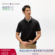 Tommy Hilfiger【輕柔感】夏季男裝珠地網(wǎng)眼商務(wù)休閑短袖T恤翻領(lǐng)POLOJA568