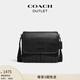 蔻馳（COACH）【博主同款】奧萊男士男包經典標志SPRINT 25號地圖包 木炭灰色/黑色