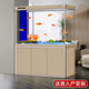 森森魚(yú)缸水族箱客廳落地大型底濾家用玻璃智能生態(tài)懶人金魚(yú)缸 寶馬灰 ED屏風(fēng)款長(cháng)152*寬37*缸高93/柜高60cm