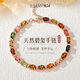 IL&CO尤珂「花滿(mǎn)棠」S925銀天然碧璽方糖手鏈女寶石手串生日情人節禮物 【送禮首選】7克拉多色碧璽手鏈