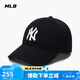 MLB帽子男女軟頂棒球帽虞書欣明星同款運(yùn)動(dòng)鴨舌帽3ACP6601N-50BKS-F