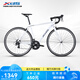 喜德盛公路自行車(chē)RC200/RC160入門(mén)休閑14速變速鋁合金車(chē)架公路車(chē) 25款RC200 白/灰 700C*480（建議身高165-175）