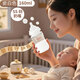 諾愛因嬰兒玻璃奶瓶新生兒0-6個月防脹氣防嗆寬口徑仿母乳160ml/240ml 【新生兒-3個月】 160ml 配SS碼奶嘴