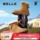 百麗（Belle）戶外雪地靴女商場同款保暖加絨短靴C1W1DDD4 卡其色 40 (250mm)
