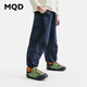 馬騎頓（MQD）MQD童裝男童休閑長(cháng)褲褲夏裝兒童工裝口袋運動(dòng)褲 藏青 160