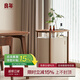 良年（LIANGNIAN）北歐沙發(fā)邊幾小推車黑胡桃木意式極簡(jiǎn)可移動(dòng)輕奢邊柜客廳家用良年 黑胡桃木