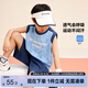 左西男童套裝夏裝2025新款兒童運動(dòng)速干背心兩件套籃球服潮 藍色 150