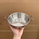 柏潮SUS特厚韓式米酒碗配大頭勺家用不銹鋼小吃碗 【17CM】雙耳不銹鋼米酒碗-(單碗 【316】韓式大號泡面碗
