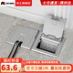 MSHML地插座隱藏式不銹鋼防濺水120型通用強電插座電話網(wǎng)絡地面插座 七孔
