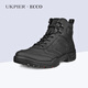 愛(ài)步（ECCO）高幫靴男靴 25年冬戶(hù)外厚底增高保暖工裝靴短靴811414海外直郵 02001 40