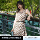moussy 2025夏季新品復古港風菱格紋無袖連衣裙女028ISA33-3961 065花紋棕色 S