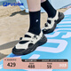 FILA FUSION斐樂(lè)瑪麗珍涼鞋女鞋夏涼拖魔術(shù)貼海螺沙灘鞋子 微白/黑-WB 37.5