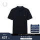 Fred Perry男士POLO衫2025夏季休閑麥穗重磅短袖多彩T恤M6000 NYH/海軍肉桂藍(lán) L