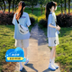 莞町青少年初中生女套裝女大童夏季套裝12-15歲女孩衣服2025年新款 藍(lán)色上衣+褲子 【兩件套】 160 M【建議80-100斤】