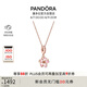 潘多拉（PANDORA）櫻飛舞春項(xiàng)鏈套裝玫瑰金色旋轉(zhuǎn)櫻花輕奢七夕情人節(jié)禮物送女友