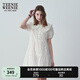 Teenie Weenie小熊夏裝公主裙連衣裙法式優(yōu)雅可愛(ài)娃娃裙女白色裙子 白色 L (170)