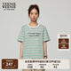 Teenie Weenie小熊女裝條紋字母T恤2025夏季新款時尚清新簡約短袖 薄荷色 L