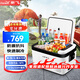 新飛22/30L車載冰箱壓縮機(jī)制冷防震抗抖轎車貨車12/24V結(jié)冰冷凍冷藏箱 FTB-22系列 車家兩用 防震抗抖 22L