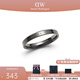 丹尼爾惠靈頓（DanielWellington） dw戒指男 太空灰經(jīng)典素圈指環(huán)情侶對戒 生日禮物送男友 62碼 DW00400377