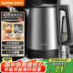 蘇泊爾（SUPOR）電水壺1.7L大容量 大功率快速燒水 大口徑方便清洗 304不銹鋼電水壺SW-17T03A