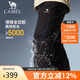 駱駝（CAMEL）沖鋒褲抓絨內(nèi)膽三合一秋冬保暖登山滑雪褲0045L幻影黑男L