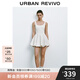 UR2025夏季新款女裝芭蕾風(fēng)超短款背心式連衣裙UYU750077 本白 S