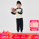 巴拉巴拉童裝兒童套裝男童女童長(zhǎng)袖春秋季2025寶寶翻領(lǐng)衛(wèi)衣潮208125104204