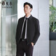 雅戈爾（YOUNGOR）【行政夾克】2025秋冬新品男翻領(lǐng)耐磨夾克外套 黑色 XL180/100A