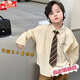 時(shí)島兒童領(lǐng)帶男童領(lǐng)帶免打結6歲男孩演出服男童襯衫中學(xué)生休閑領(lǐng)帶 【兒童款】 7*30cm