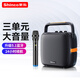新科 T5無(wú)線藍(lán)牙音箱廣場(chǎng)舞音響戶外大音量便攜式低音炮家用K歌帶麥克風(fēng)插U盤(pán)音樂(lè)播放器微信收款喇叭