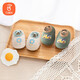 貝瑞加（Babyprints）兒童學(xué)步襪2雙寶寶軟底地板襪室內(nèi)早教襪套防滑保暖 綠卡其L