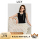 LILY2025夏新款復古氣質(zhì)休閑通勤收腰拼接無(wú)袖背心連衣裙蛋糕裙女 604米白 M