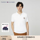TOMMY HILFIGER【平紋針織】夏季男純棉商務(wù)休閑簽字體刺繡翻領(lǐng)短袖T恤POLOJ6833 白色YCI M （推薦：135-150斤）