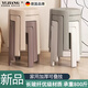 麥?zhǔn)业聡?guó)家用塑料加厚凳子可疊放餐椅網(wǎng)紅風(fēng)車(chē)餐桌椅子現(xiàn)代簡(jiǎn)約 4把裝-淺春錦（扶余）【升級(jí)加厚防滑無(wú)異味】