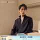 TOMMY HILFIGER男裝純棉通勤純色立領(lǐng)拉鏈開衫合身針織毛衣外套78J9716 藏青色FAP S （推薦：120-135斤）