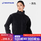 迪卡儂（DECATHLON）戶外運(yùn)動(dòng)休閑短款抓絨外套夾克保暖加厚羊羔絨女SH500 黑色-女款 S