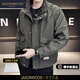 JASONWOOD品牌官方正品工裝夾克男士外套2026春秋季寬松立領(lǐng)大口袋男裝上衣 綠色 常規 禮盒裝 M 建議【90-115斤】
