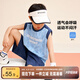左西男童套裝夏裝2025新款兒童運(yùn)動(dòng)速干背心兩件套籃球服潮 藍(lán)色 150