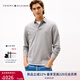 TOMMY HILFIGER25新款秋冬男裝商務(wù)休閑純色小繡標(biāo)修身長袖T恤POLO衫05259 深灰色P91 M