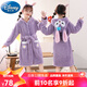 迪士尼（Disney）秋冬兒童睡衣加厚珊瑚絨小孩女孩睡袍法蘭絨女童浴袍卡通kitty貓 紫色 星黛露睡袍 140 16碼(130cm
