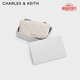 CHARLES&KEITH菱格鏈條小方錢包包女包生日禮物送女友CK6-10680924