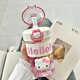 NEXT ROAD英國聯(lián)名HelloKitty水杯女生高顏值塑料杯子可愛(ài)卡通學(xué)生便攜水壺 粉色KT吸管杯500ML【抗摔耐磨 】