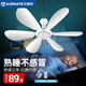 艾美特（AIRMATE）小吊扇學(xué)生宿舍床上電風(fēng)扇大風(fēng)力小風(fēng)扇蚊帳扇微風(fēng)吊扇電扇 標準款+2米調(diào)速線+遙控+蚊帳橫桿 標準款