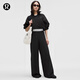 lululemon丨Swift 女士闊腿褲 *腰部徽標(biāo) LW5IDAA 黑/白 S