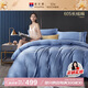 富安娜HOTEL系列床上四件套60S長(zhǎng)絨棉純棉貢緞酒店床品套件230*229cm