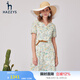 哈吉斯（HAZZYS）女裝 夏季款顯瘦氣質(zhì)優(yōu)雅減齡田園風(fēng)連衣裙AQWSC03BC29 淺米色LI L (165/88A 40)