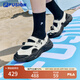 FILA FUSION斐樂(lè)瑪麗珍涼鞋女鞋夏涼拖魔術(shù)貼海螺沙灘鞋子 微白/黑-WB 37.5