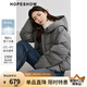 紅袖高級(jí)保暖羽絨服冬季2024新款女裝珩線落肩拉鏈連帽顯瘦休閑短外套 高級(jí)灰064 L